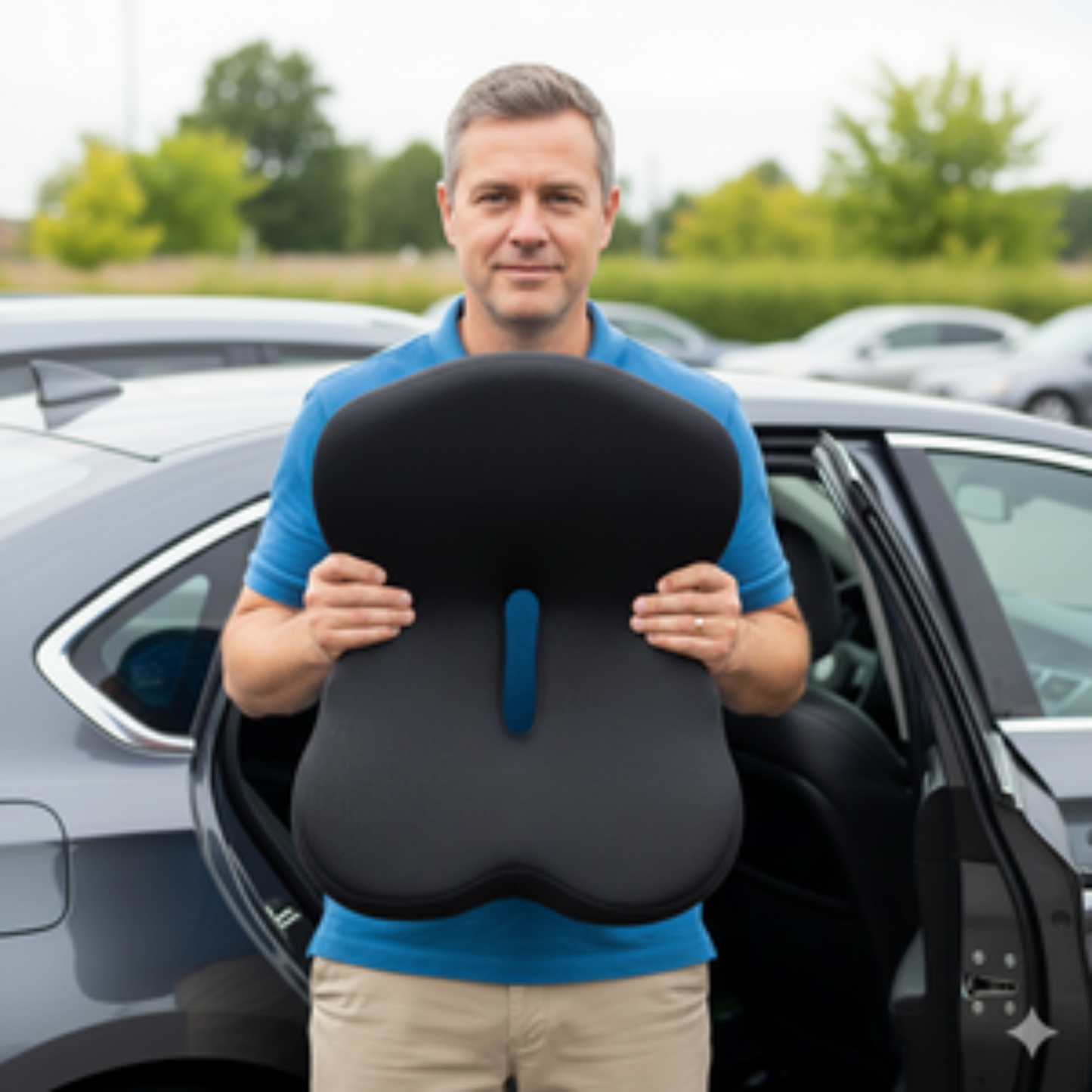 Lafia™ - Coussin ergonomique pour le coccyx avec soutien lombaire